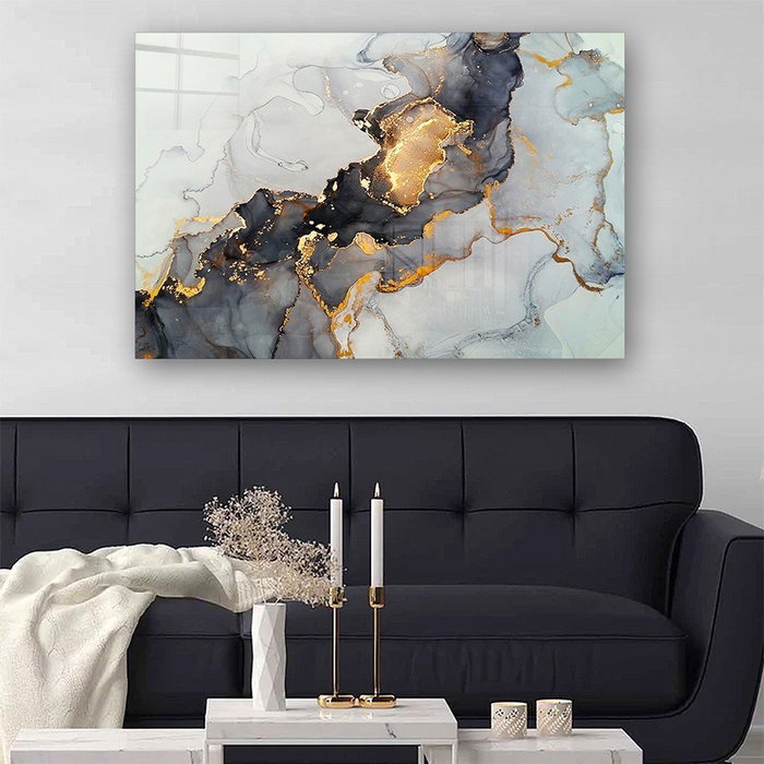 Wallity Cuadro Decorativo de Cristal Templado Multicolor 50 x 70 cm